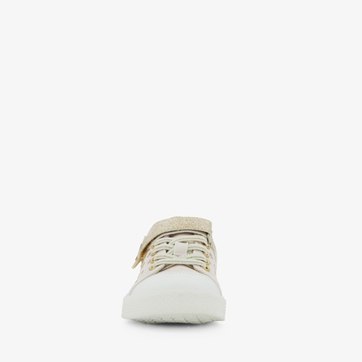 Meisjes sneakers wit met glitters