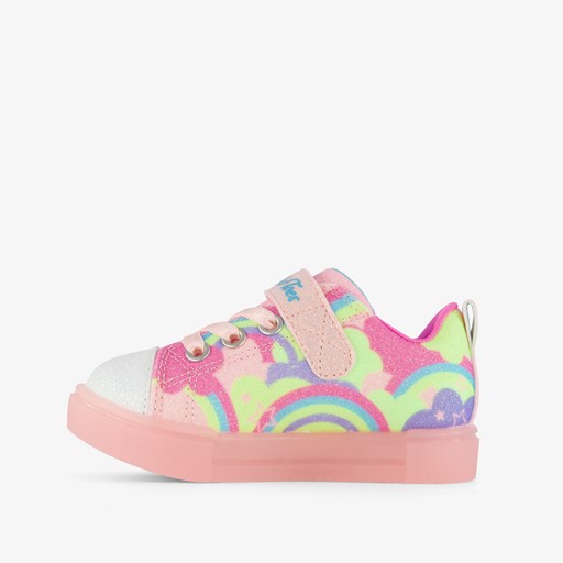 Meisjes sneakers roze met lichtjes