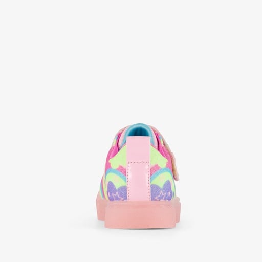 Meisjes sneakers roze met lichtjes