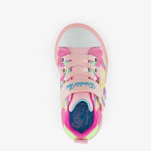Meisjes sneakers roze met lichtjes