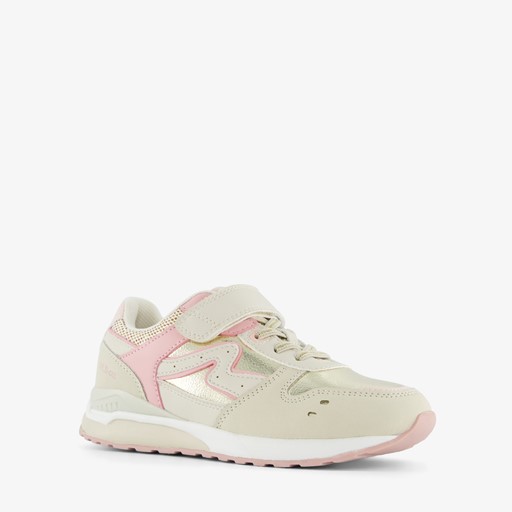 Meisjes sneakers beige/goud