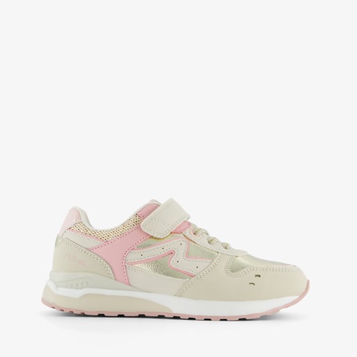 Meisjes sneakers beige/goud