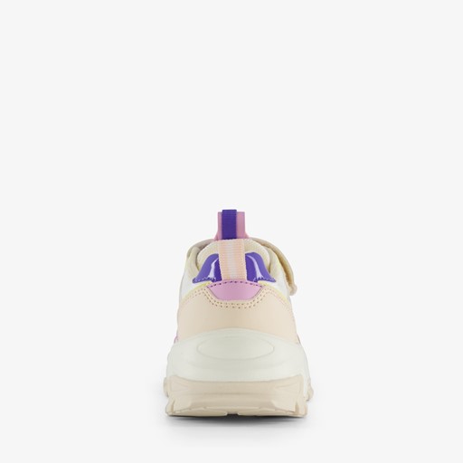 Meisjes dad sneakers beige/pastel
