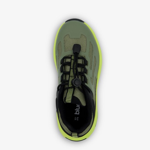 Jongens dad sneakers legergroen