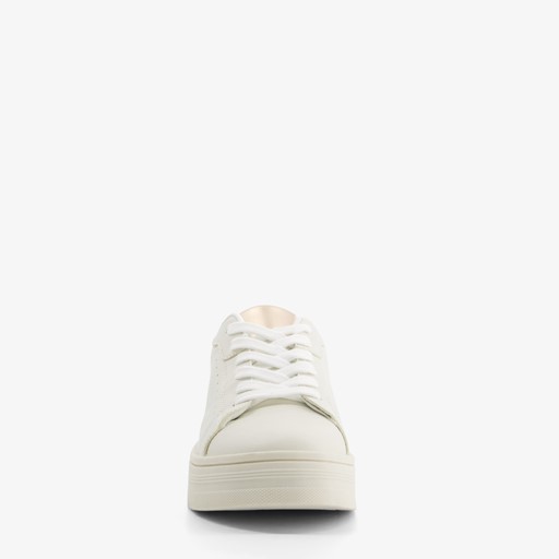 Dames sneakers wit met panterprint