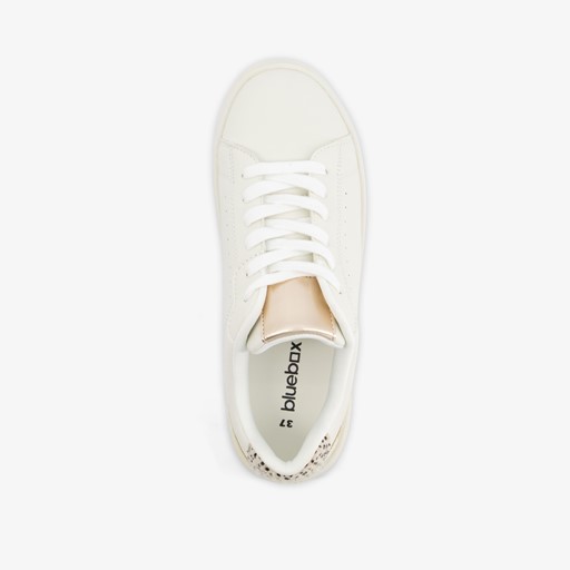 Dames sneakers wit met panterprint