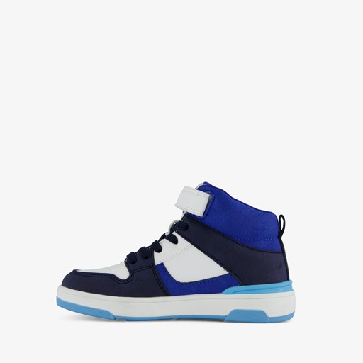Hoge jongens sneakers blauw met ster