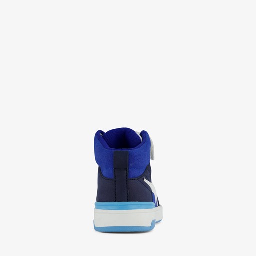Hoge jongens sneakers blauw met ster