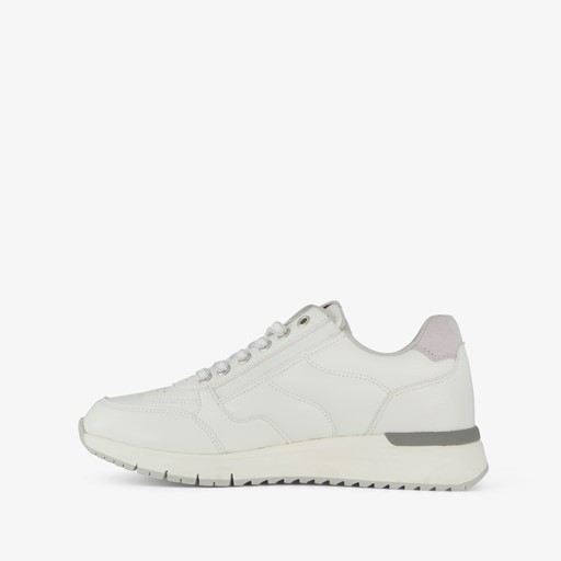 Dames sneakers wit met ritsje