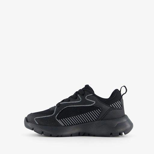 Jongens dad sneakers zwart/wit