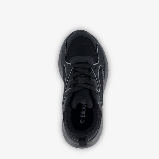 Jongens dad sneakers zwart/wit