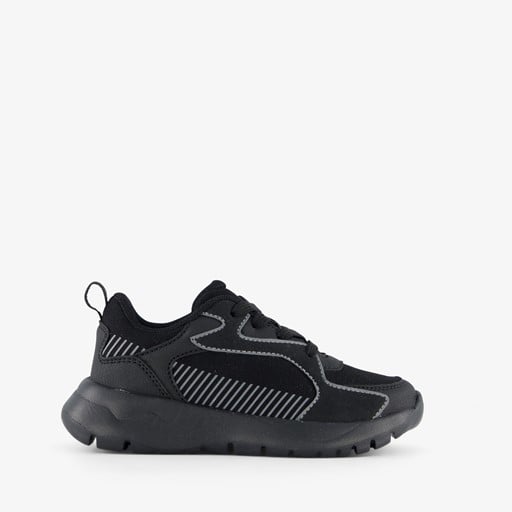 Jongens dad sneakers zwart/wit