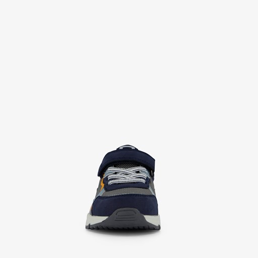 Jongens sneakers blauw oranje
