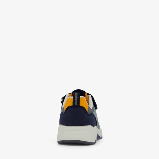 Jongens sneakers blauw oranje