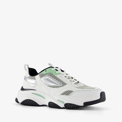 Dames dad sneakers wit grijs