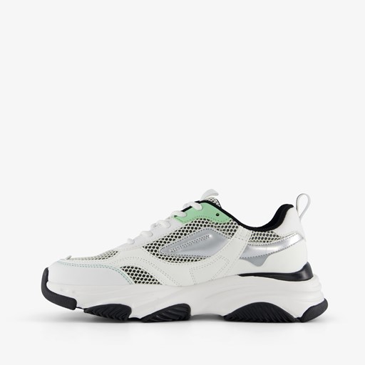 Dames dad sneakers wit grijs