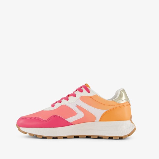 Dames sneakers beige roze