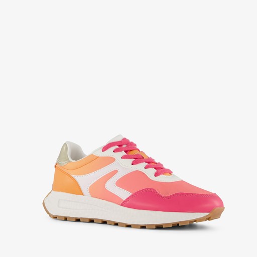 Dames sneakers beige roze