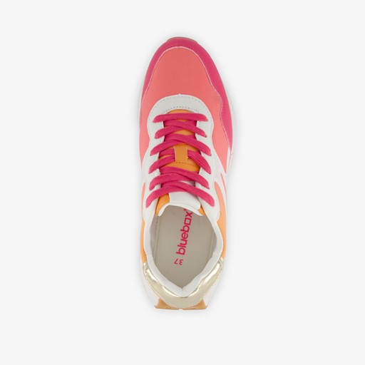 Dames sneakers beige roze