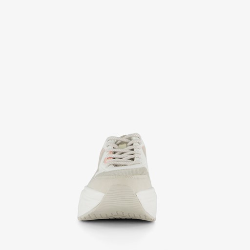 Dames dad sneakers beige