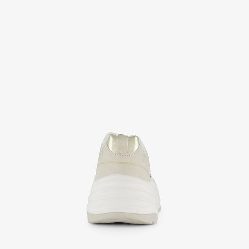 Dames dad sneakers beige