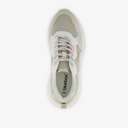 Dames dad sneakers beige