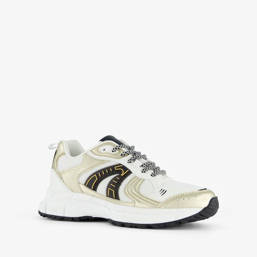 Dames sneakers wit/goud