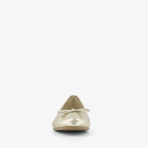 Dames ballerina beige goud
