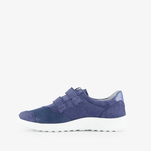 Leren dames sneakers blauw