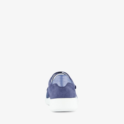 Leren dames sneakers blauw