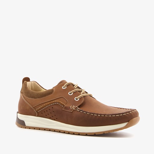 Leren heren veterschoenen bruin