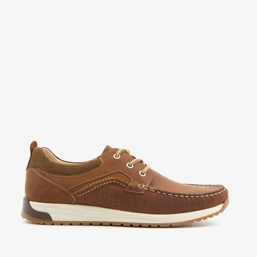 Leren heren veterschoenen bruin
