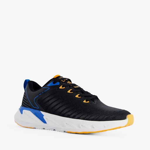 Heren fitnessschoenen zwart/blauw