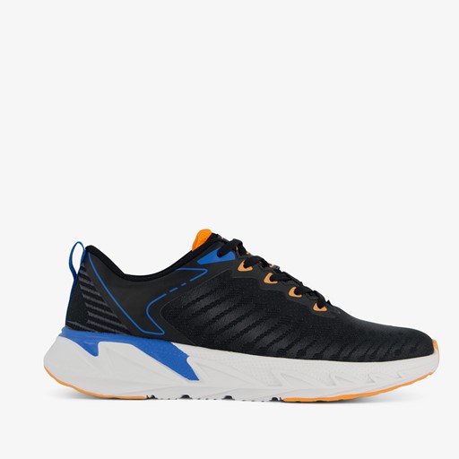 Heren fitnessschoenen zwart/blauw