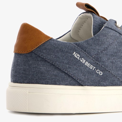 Heren sneakers denim blauw