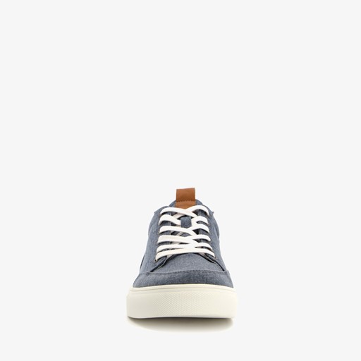 Heren sneakers denim blauw
