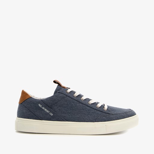 Heren sneakers denim blauw