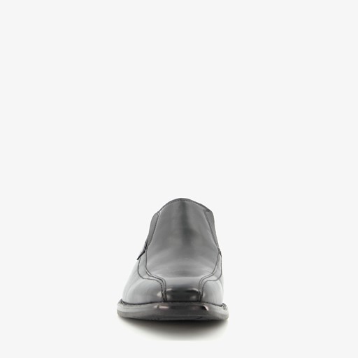 Leren heren instappers zwart