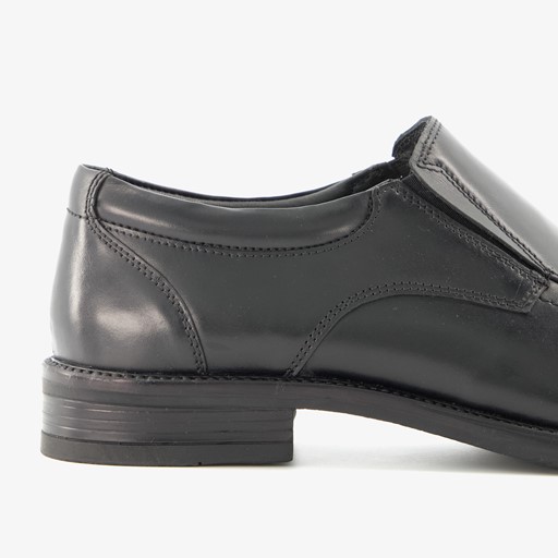 Leren heren instappers zwart