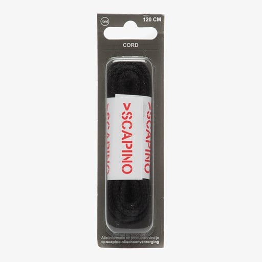 Zwarte veters rond 120 cm