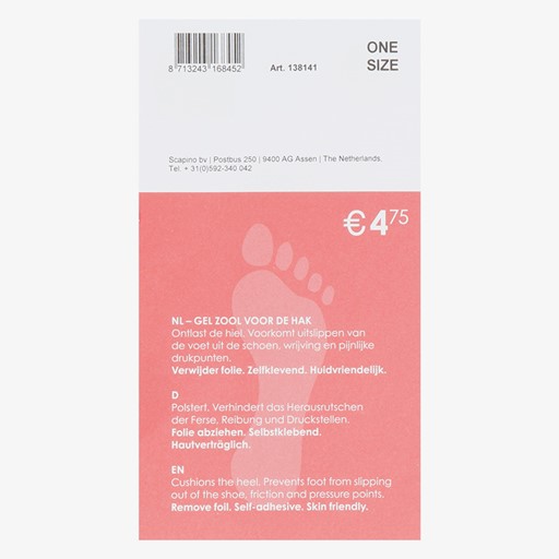 Halve inlegzool gel