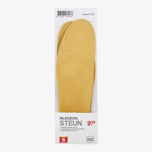 Leren supporting inlegzool