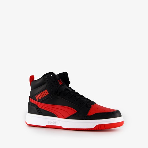 Rebound V6 Mid kinder sneakers zwart/rood