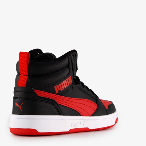 Rebound V6 Mid kinder sneakers zwart/rood