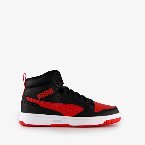 Rebound V6 Mid kinder sneakers zwart/rood