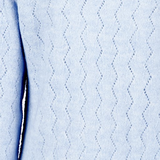 Gebreide dames trui lichtblauw