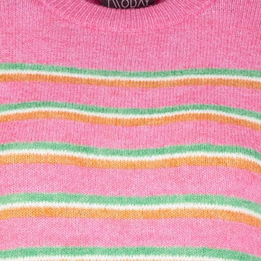 Dames trui roze gestreept