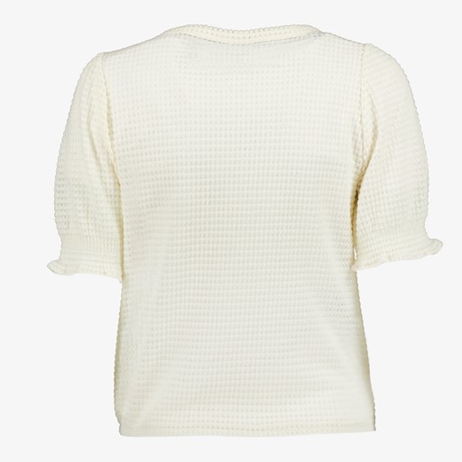 Dames top met ruches wit