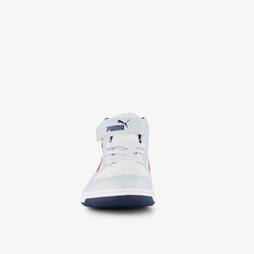 Rebound V6 Mid kinder sneakers wit/rood