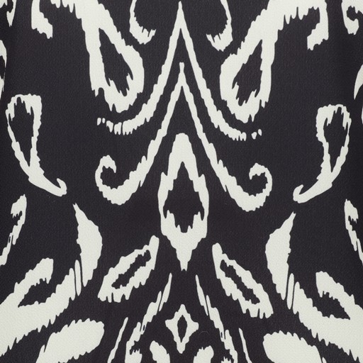 Dames T-shirt zwart met paisley print